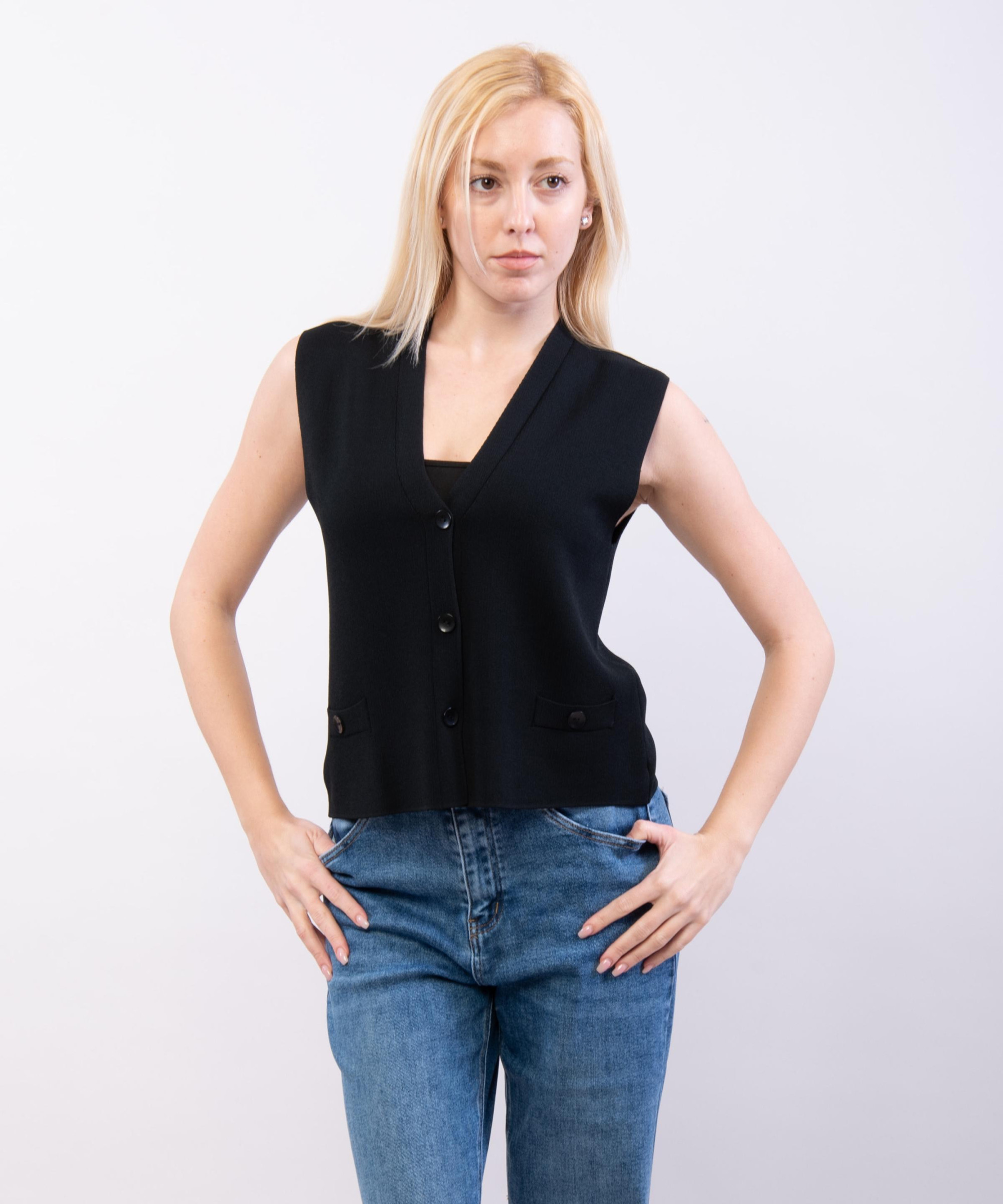 gilet in viscosa
