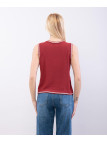 top con bordo bicolore