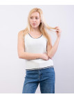 top con bordo bicolore
