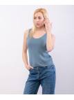 top con trecce ai bordi
