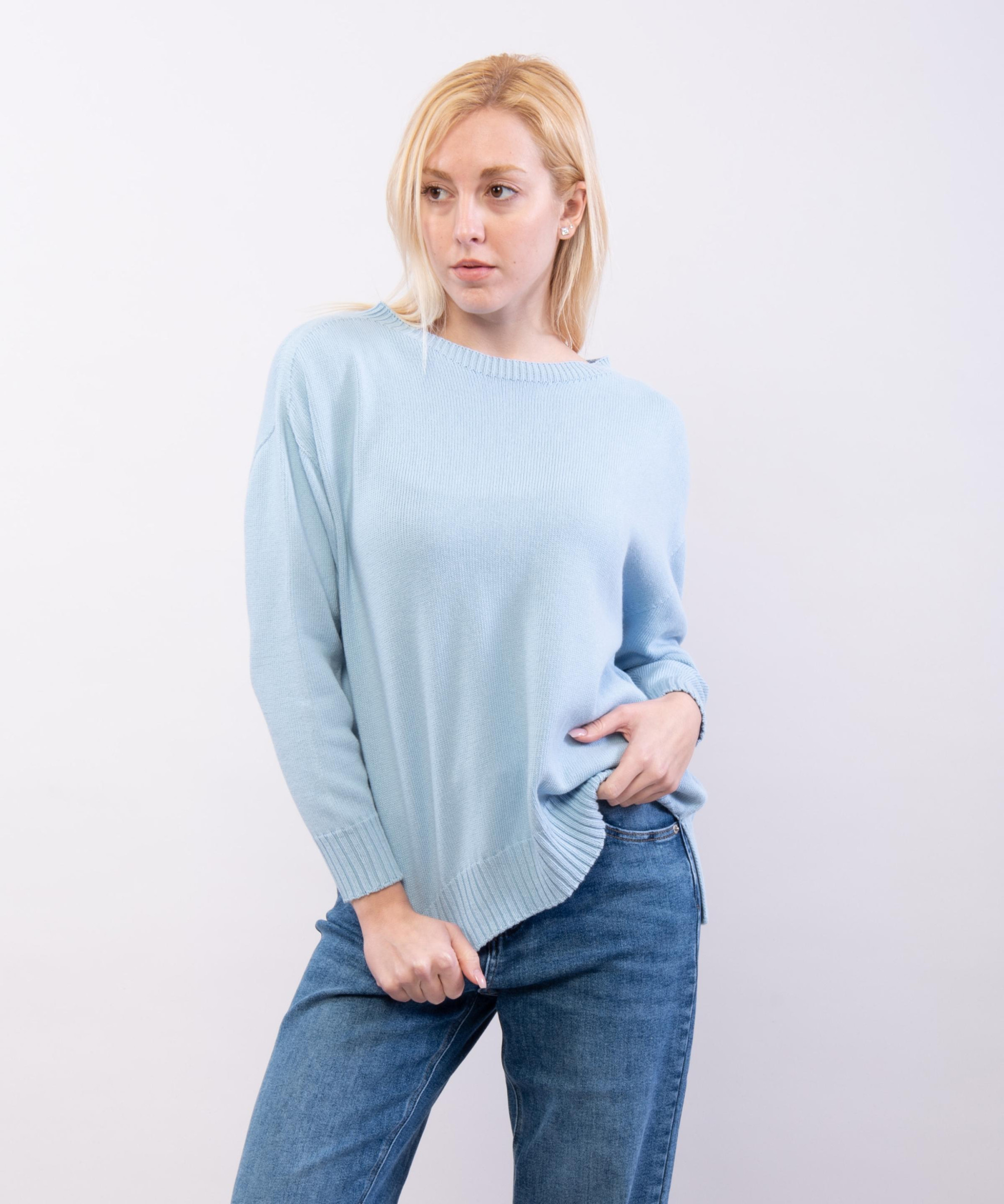 Maglia Leggera con Orlo a Coste