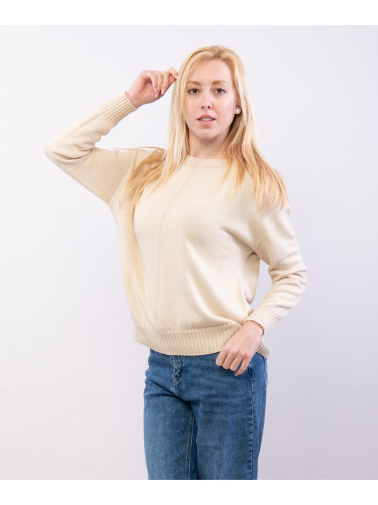 Maglia leggera con orlo a coste