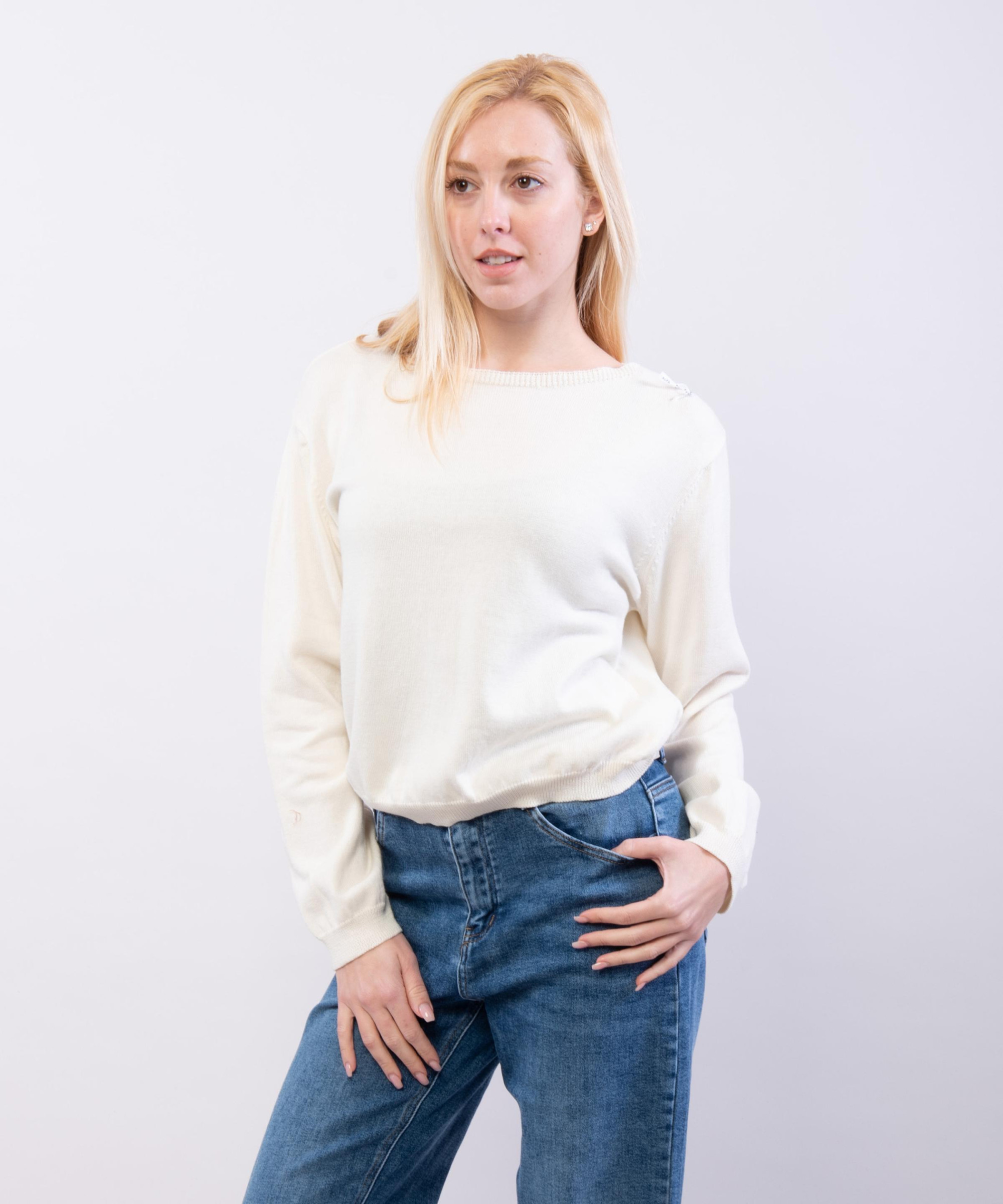 Maglia Leggera con Bottoni posteriori colorati