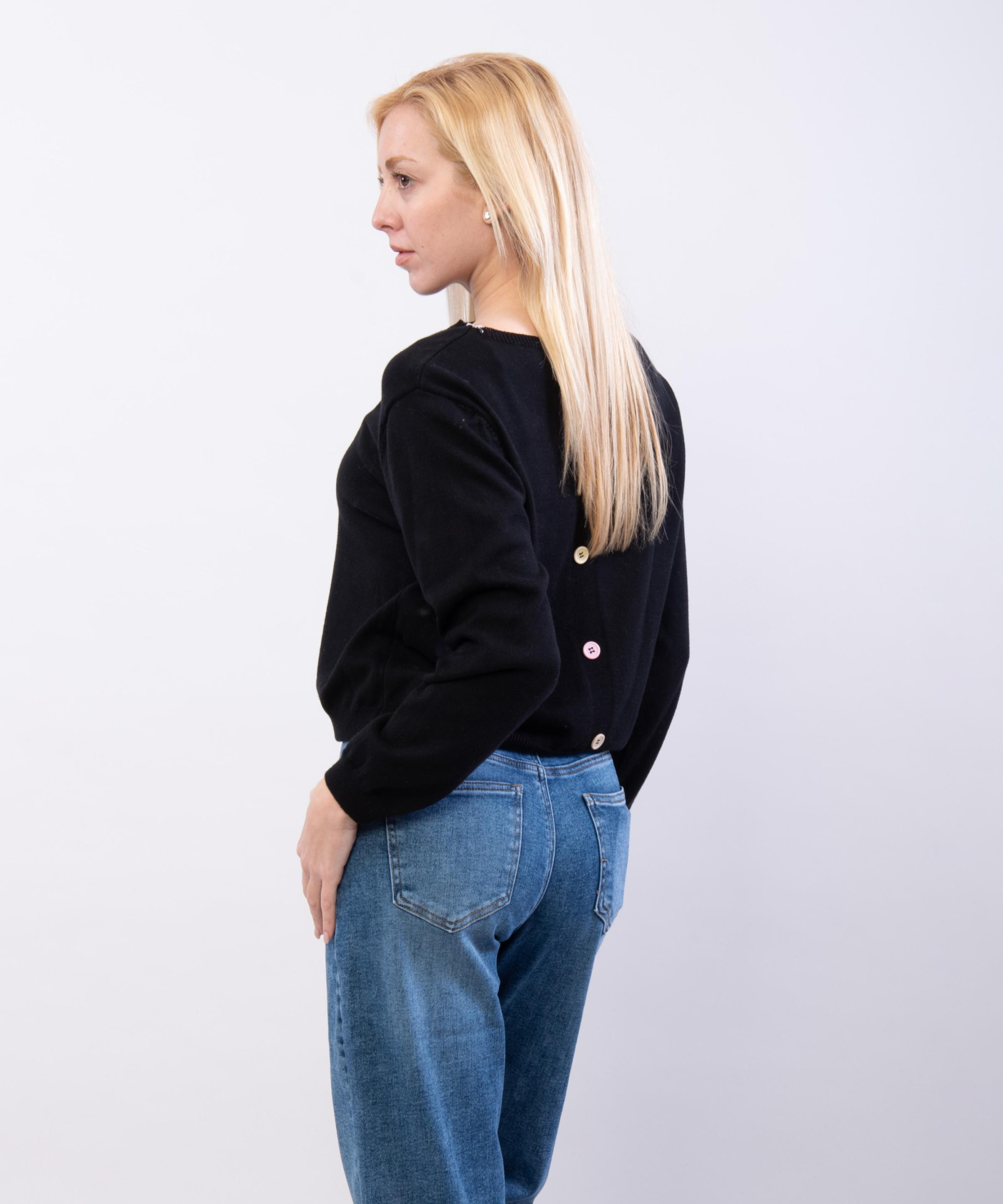 Maglia Leggera con Bottoni posteriori colorati