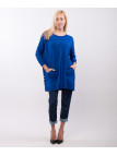 Maglia con tasche e bottoni laterali