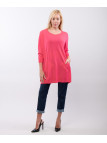 Maglia con tasche e bottoni laterali
