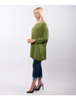 Maglia con tasche e bottoni laterali