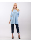 Maglia con tasche e bottoni laterali