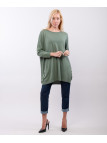 Maglia con tasche e bottoni laterali