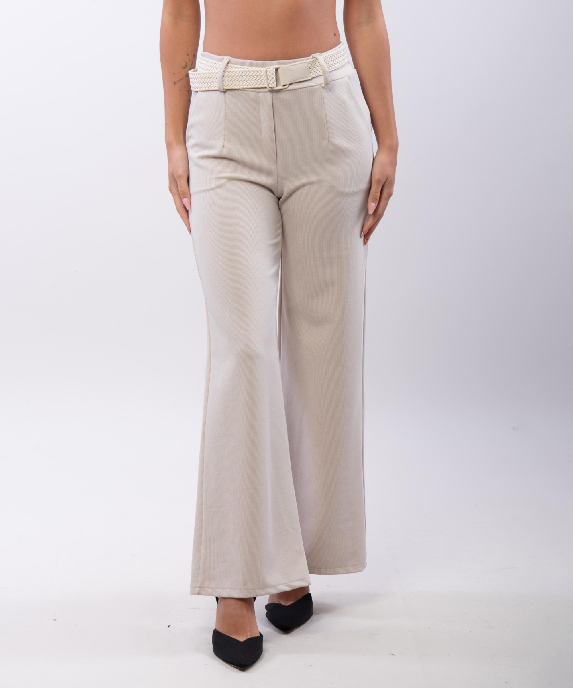 Pantaloni palazzo a costine