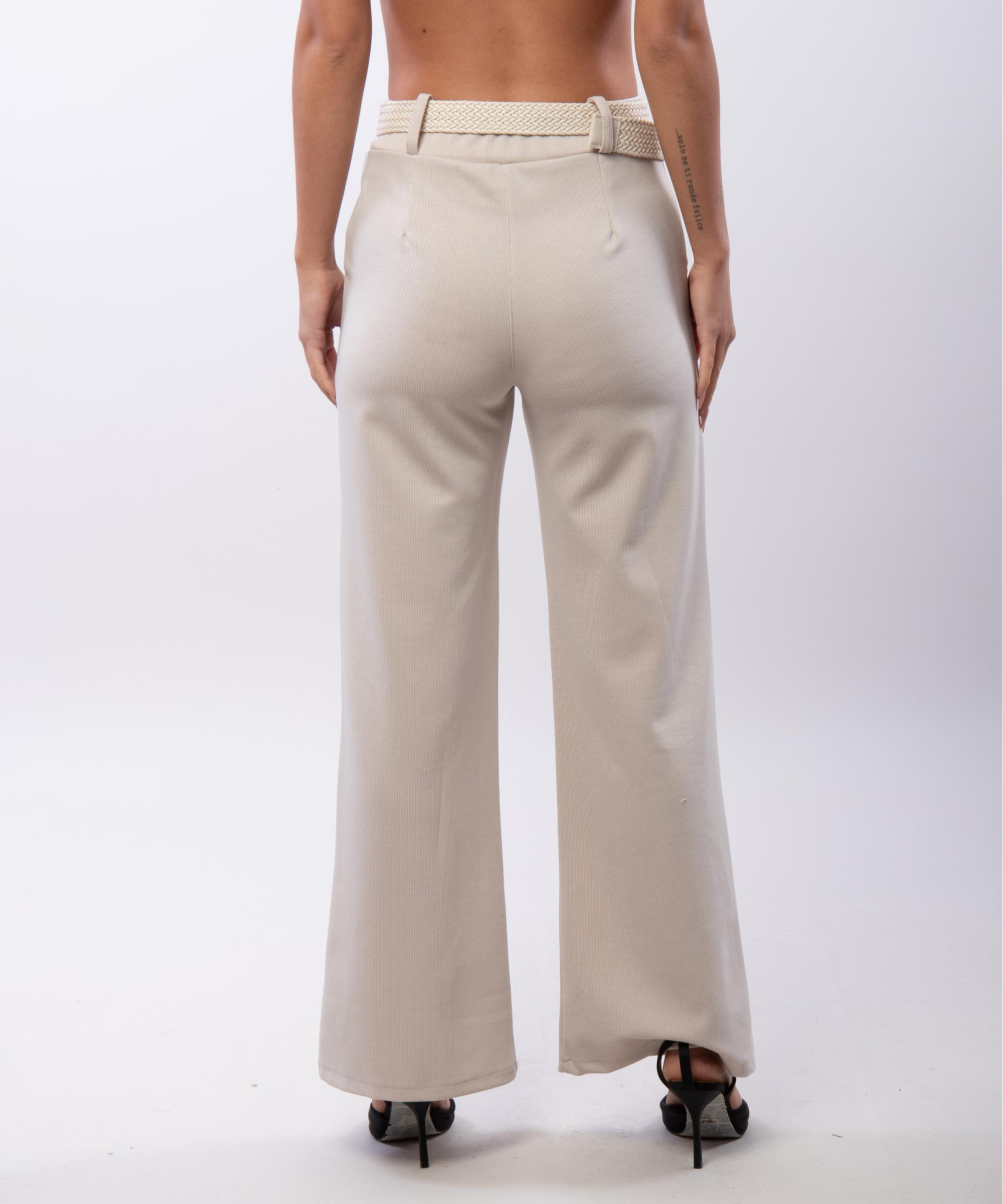 Pantaloni palazzo a costine