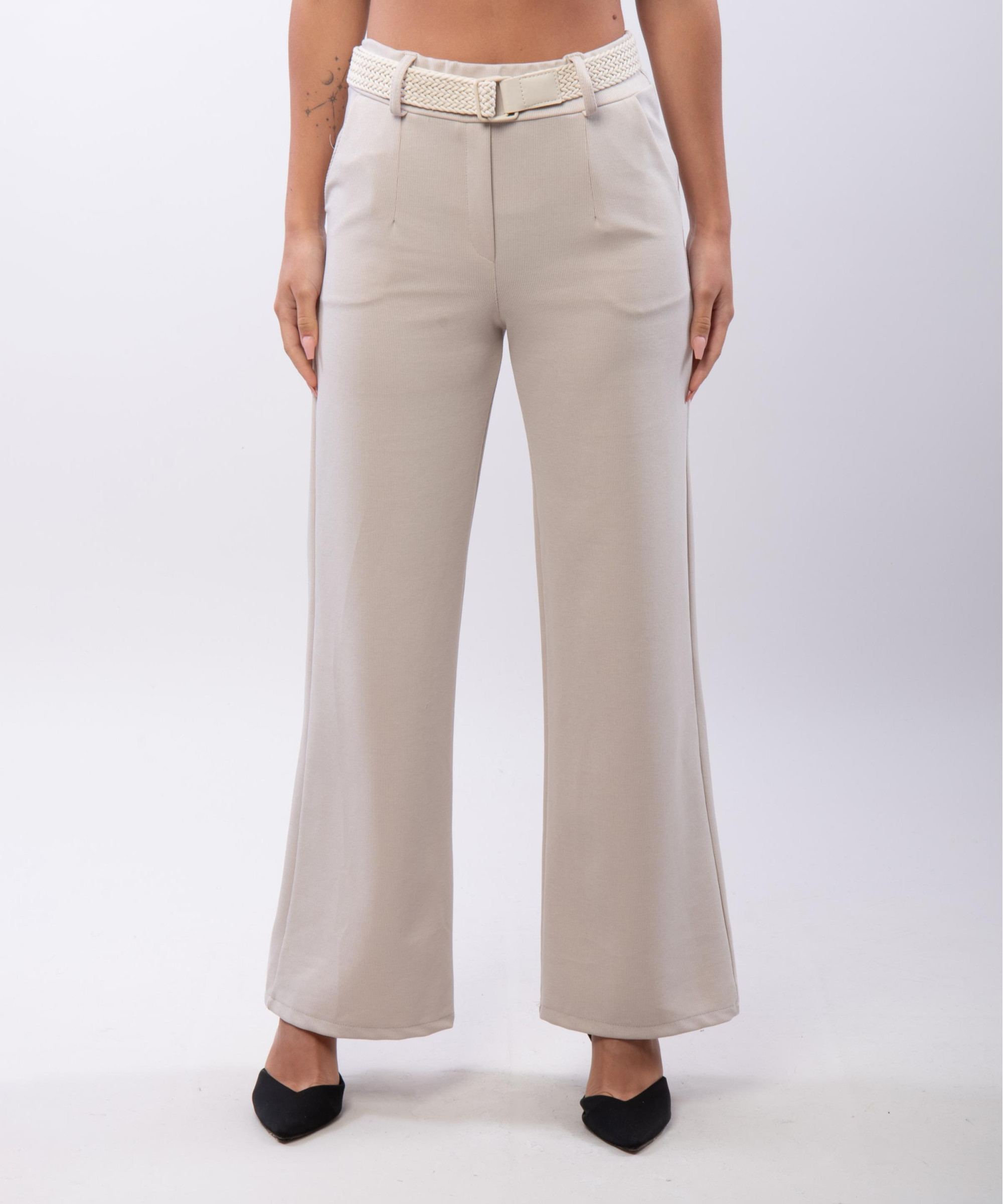 Pantaloni palazzo a costine