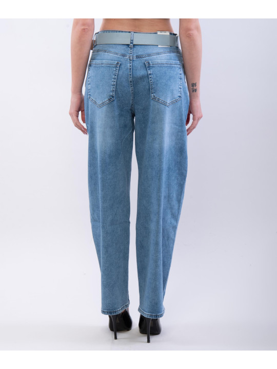 Jeans a Palloncino Fit con cintura