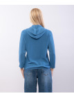 Maglia con zip e cappuccio