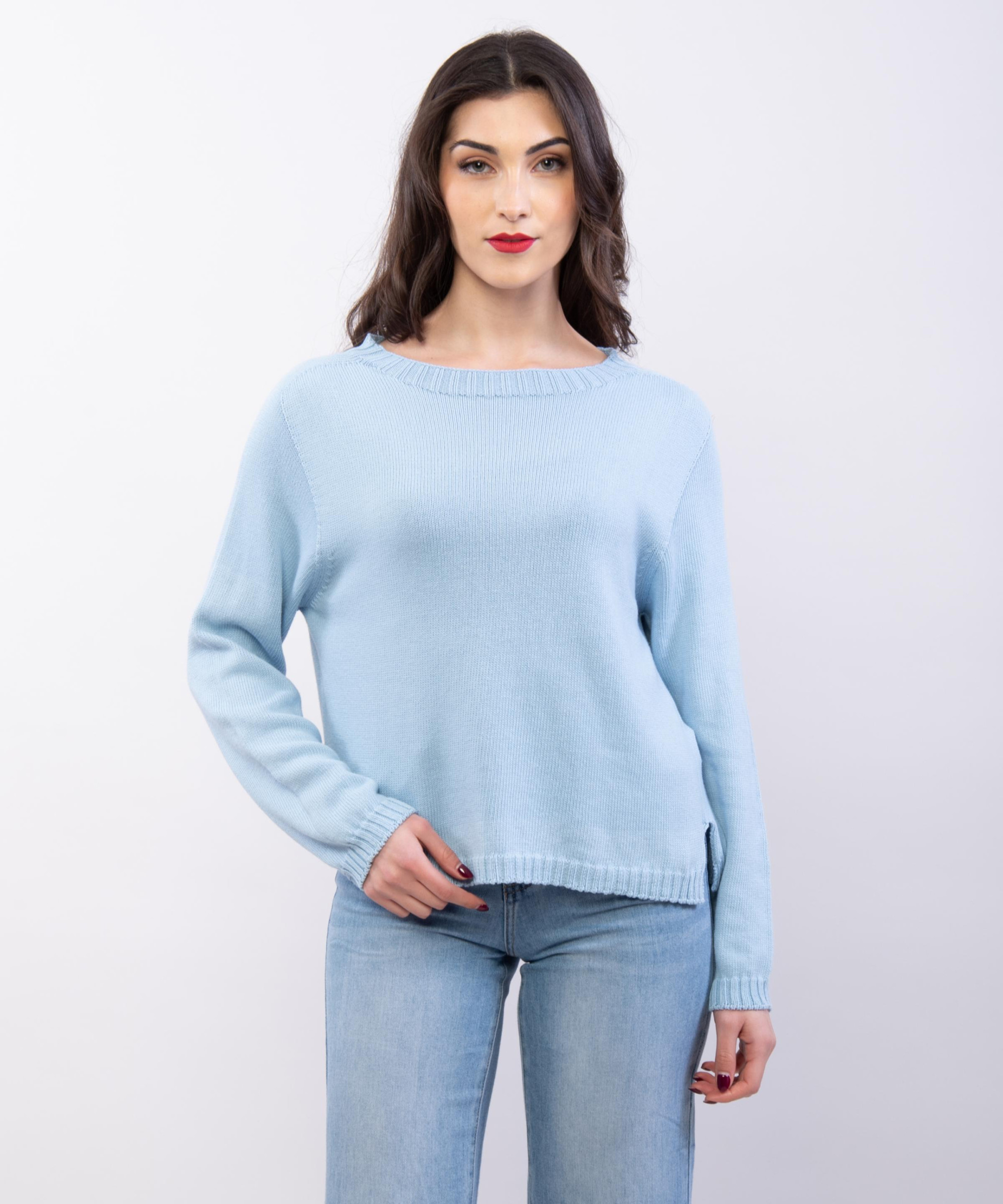 Maglia orlo a coste