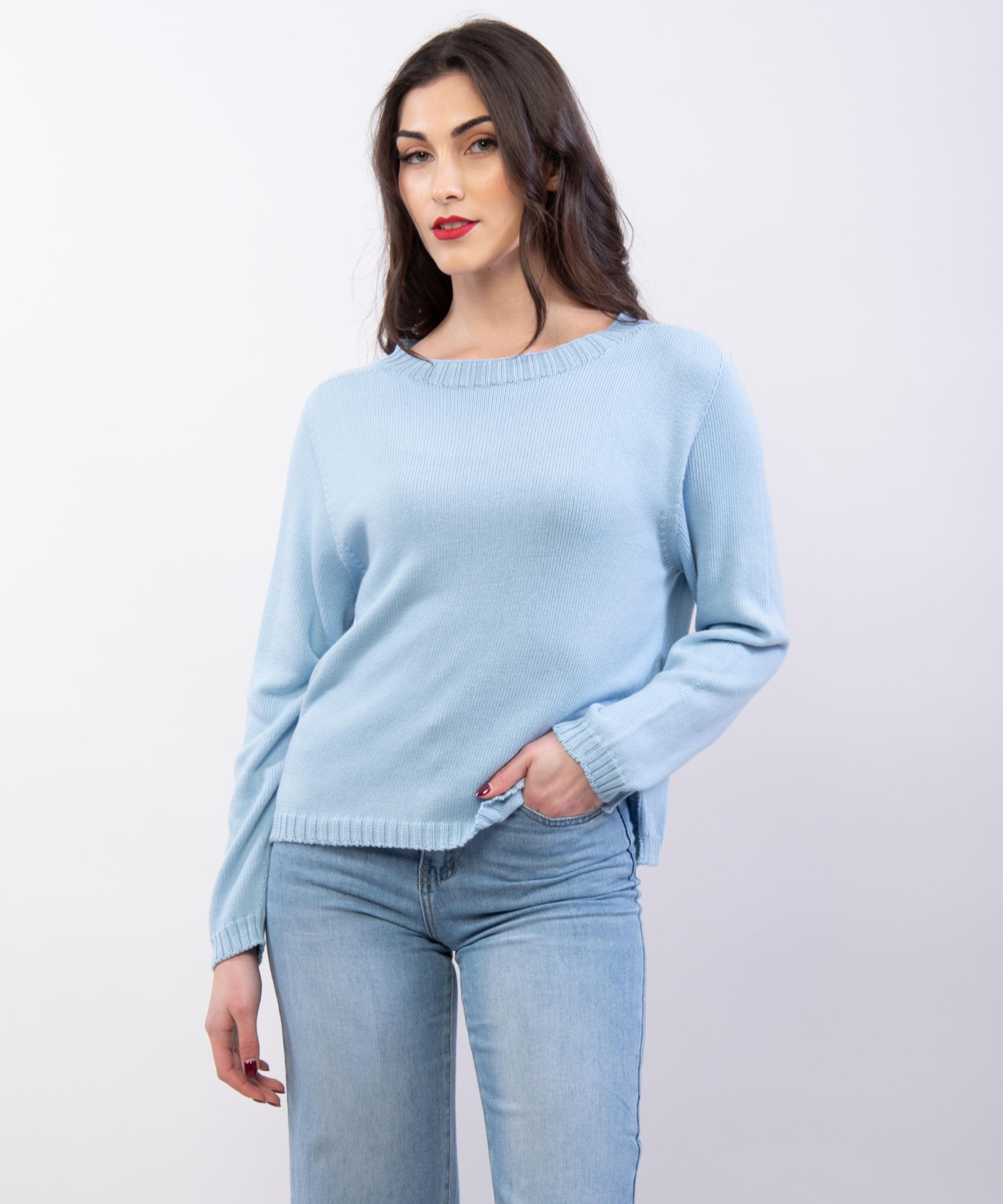 Maglia orlo a coste