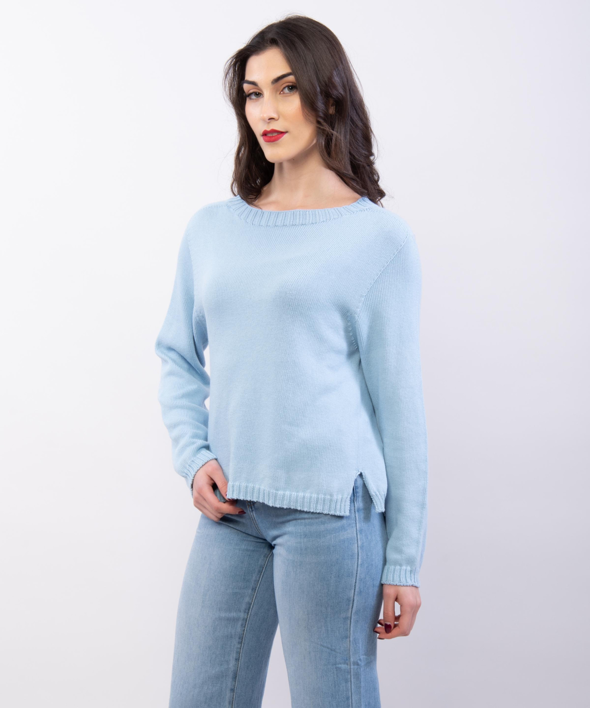 Maglia orlo a coste