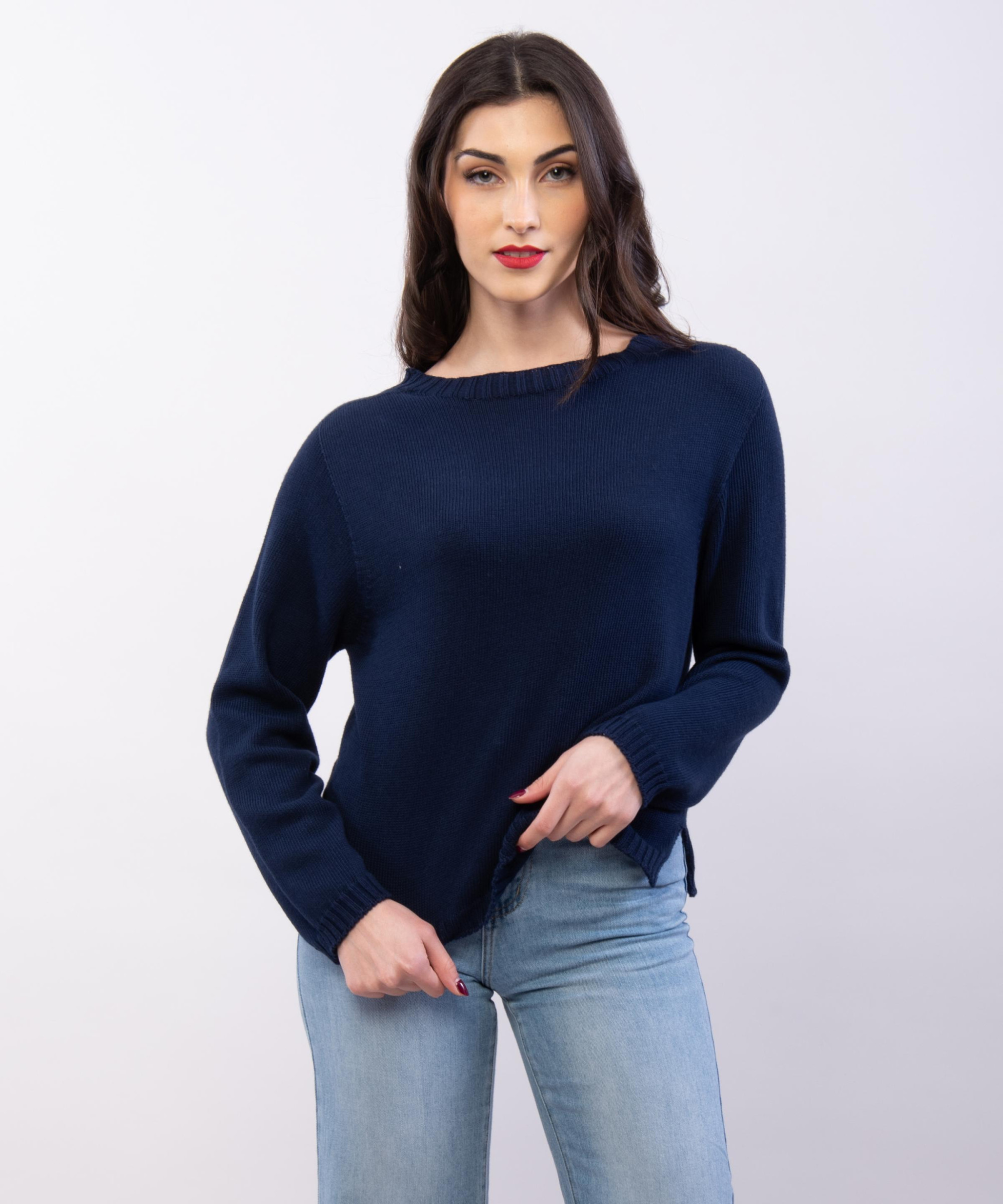 Maglia orlo a coste