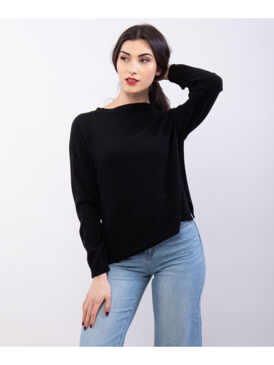 Maglia orlo a coste