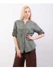 Camicia Lino Con ricamo