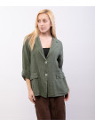 giacca oversized in lino