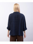 giacca oversized in lino