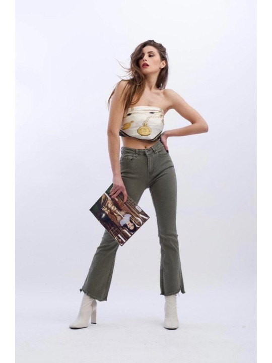 Pantaloni con Frange