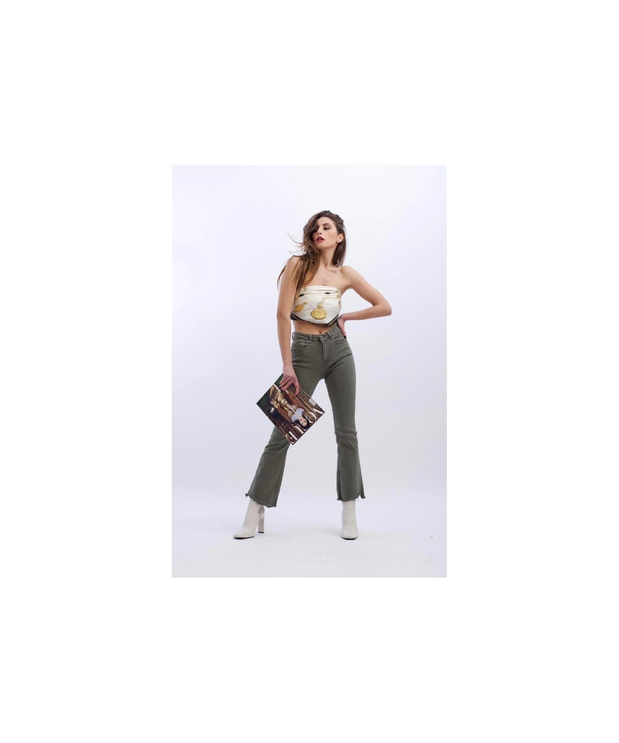 Pantaloni con Frange