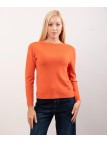 Maglione con collo e orlo delle maniche ondulate