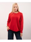 maglione con dettagli trecce
