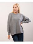 maglione con dettagli trecce