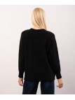 maglione con dettagli trecce