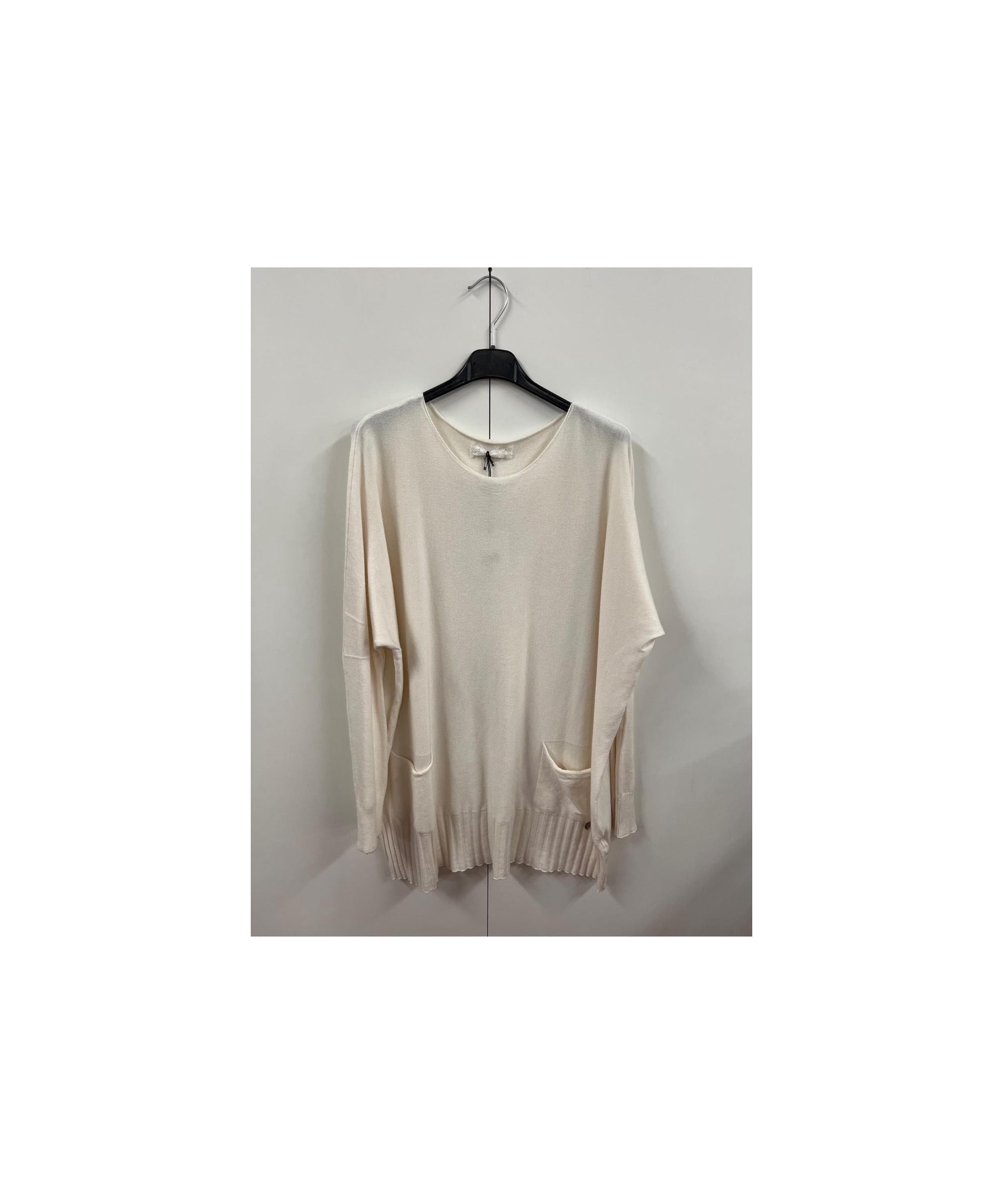maglione basic con tasche