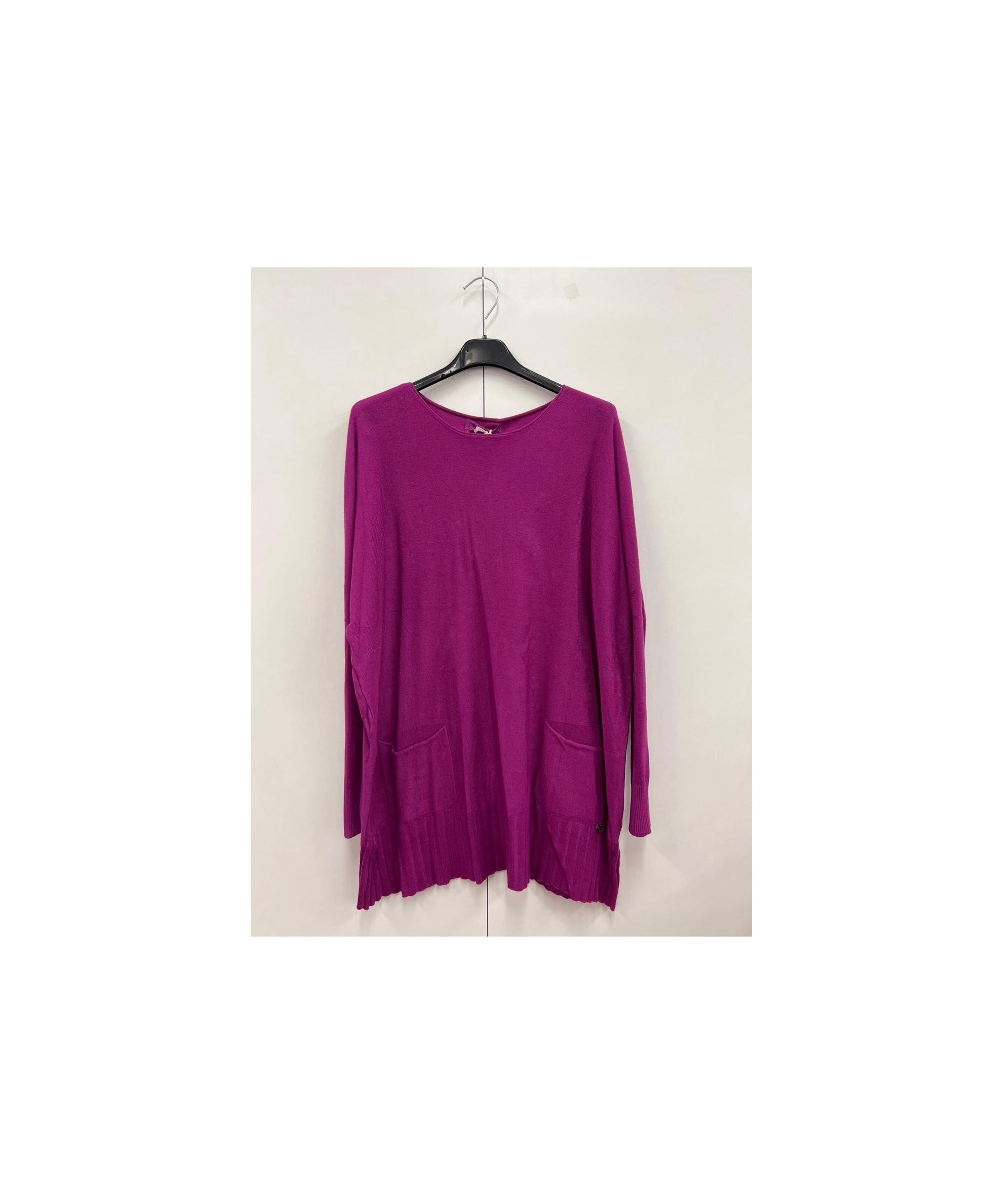 maglione basic con tasche