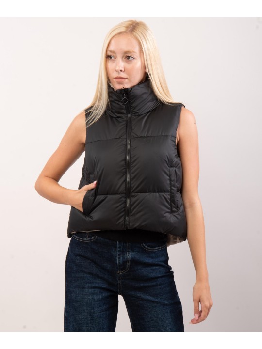 giubbotto smanicato gilet double face