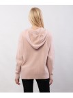 maglieria con zip e cappuccio