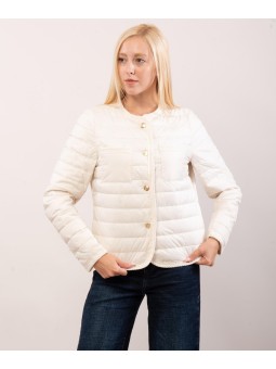 Piumino 100g trapuntato con bottoni oro