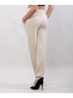 pantalone maglieria a gamba stretta
