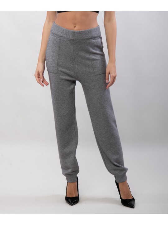 pantalone maglieria a gamba stretta