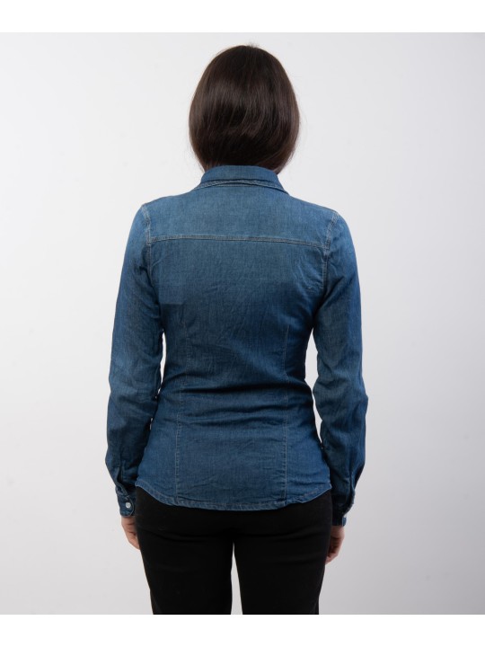 Camicia di jeans aderente